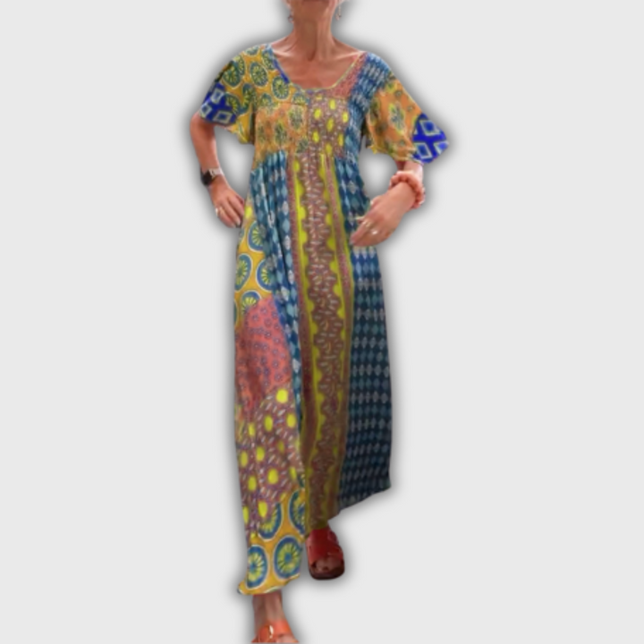 Poppy – Elegantní midi šaty s paisley vzorem
