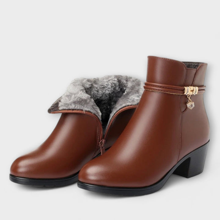Frederika – Elegantní Zimní Boty s Zipem