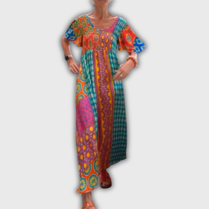 Poppy – Elegantní midi šaty s paisley vzorem