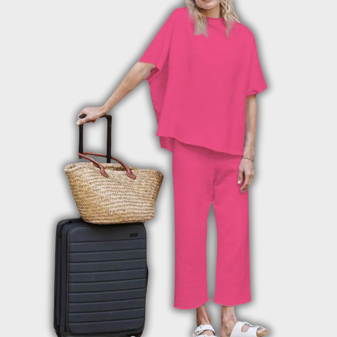 AELLA – Pohodlný set s volným střihem a křidélkovými rukávy