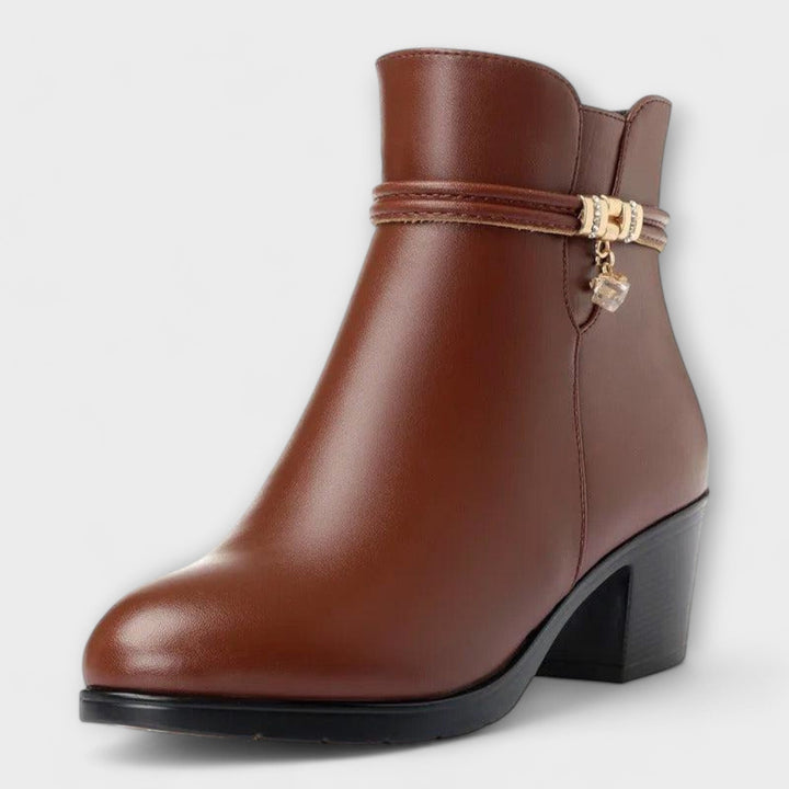 Frederika – Elegantní Zimní Boty s Zipem