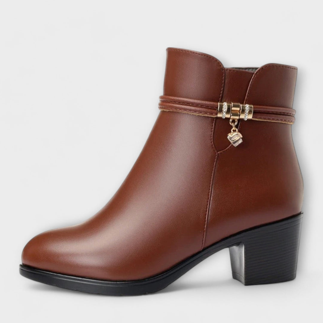Frederika – Elegantní Zimní Boty s Zipem