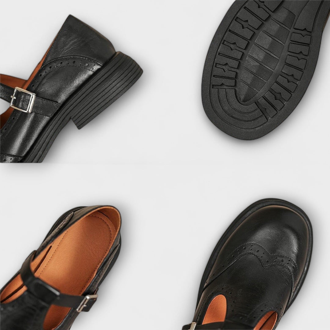 Isla – elegantní kožené boty Mary Jane