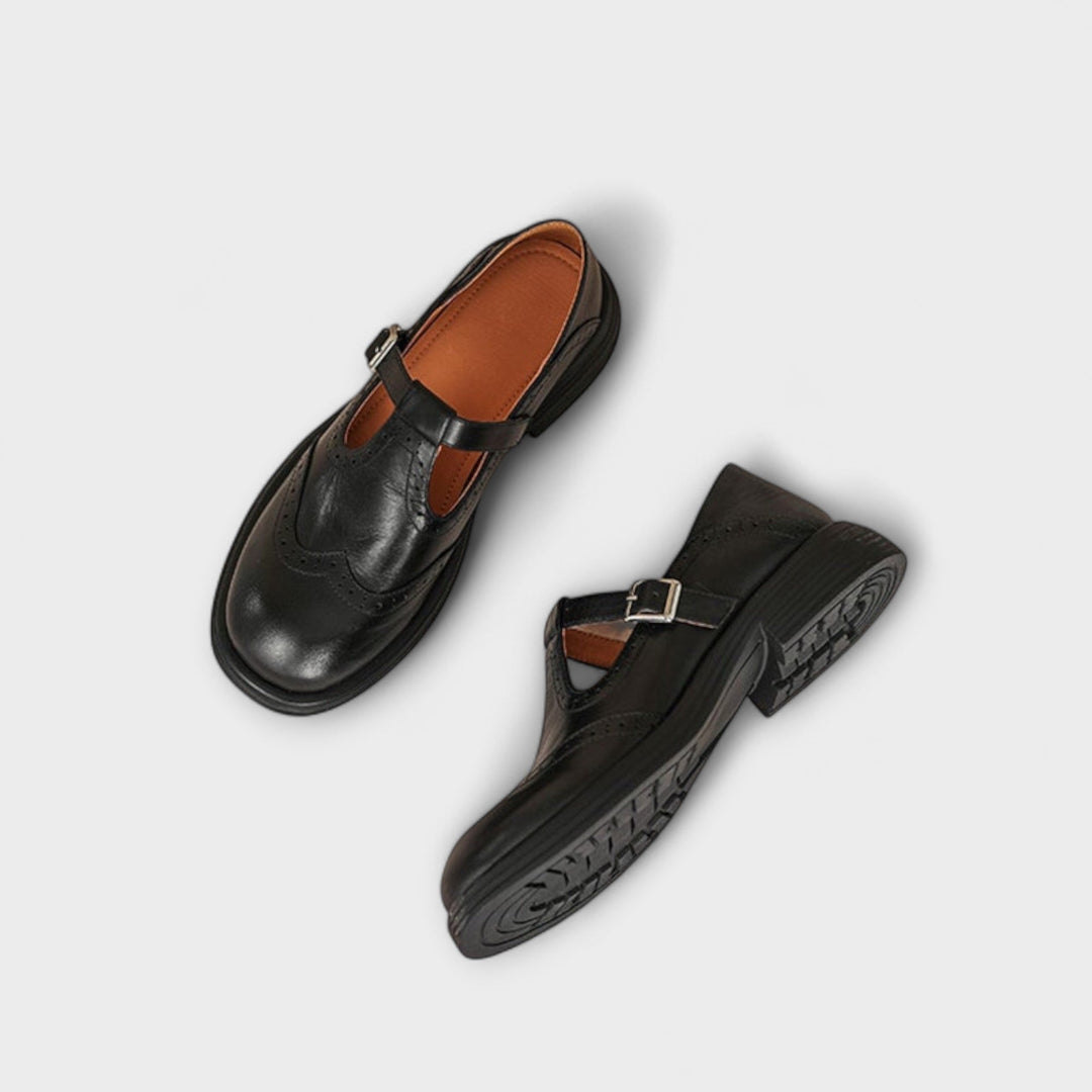 Isla – elegantní kožené boty Mary Jane