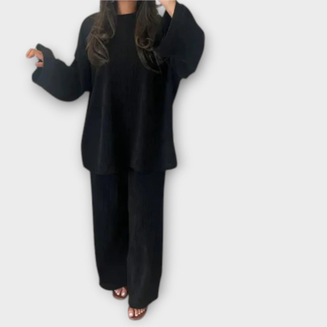 Ingrid - Souprava ve velikosti Oversize – žebrový styl
